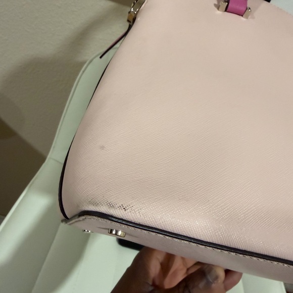 kate spade Pink Dome Satchel with Fuchsia Handles - Picture 3 of 13